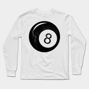 Eight Ball Distressed T-Shirt Long Sleeve T-Shirt